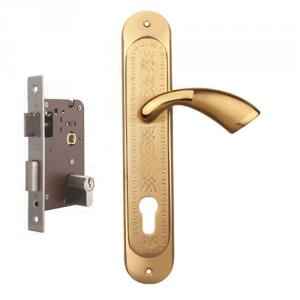 Plaza Super Stainless Steel Finish Handle with 200mm Pin Cylinder Mortice Lock & 3 Keys