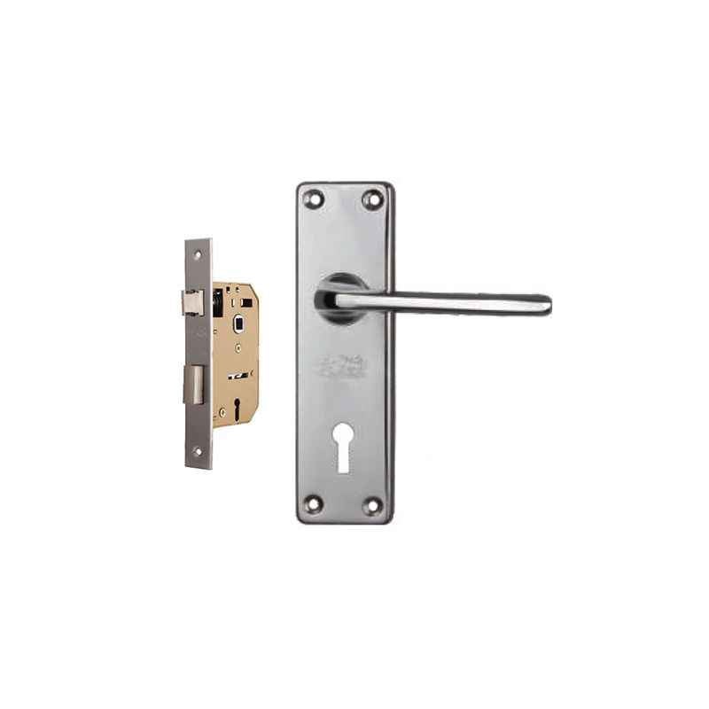 Plaza Oxford Chrome Plated Handle with 65mm Mortice Lock & 3 Keys