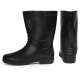 Hillson 11 Inch Chota Hathi Plain Toe Black Work Gumboots, Size: 6