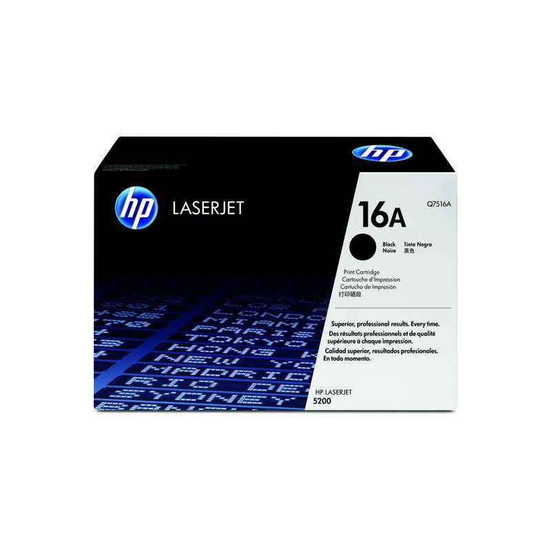 HP 5T Black LaserJet Print Cartridge, Q7516A