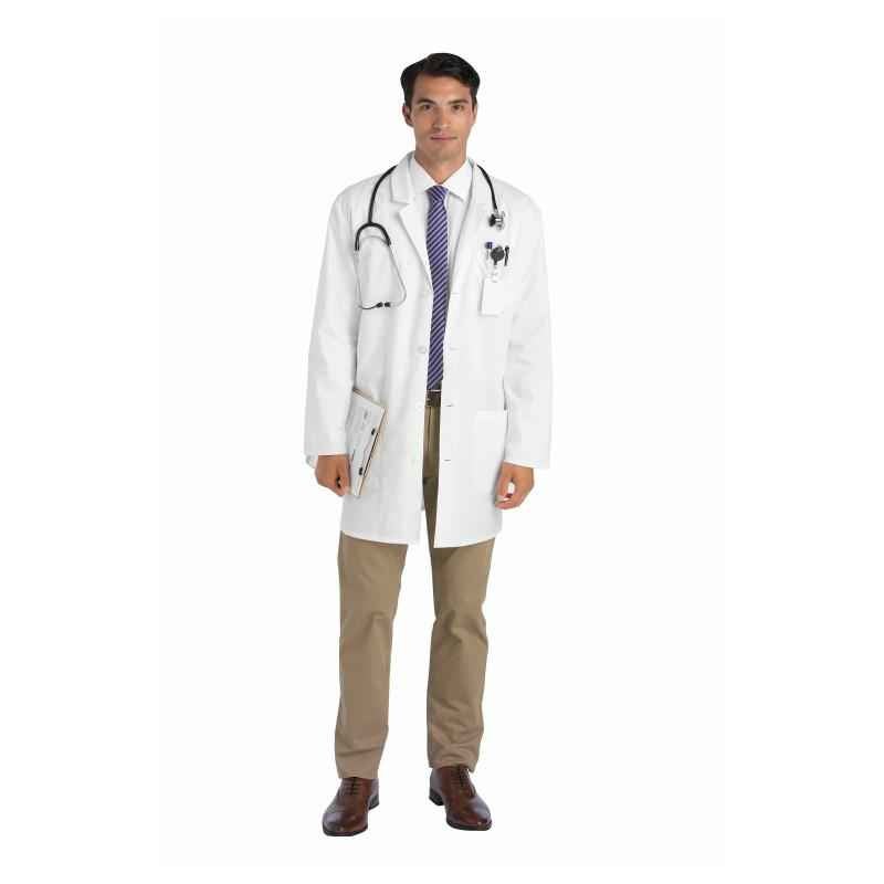 Dickies 832 37 Inch White Unisex Lab Coat, Size: L