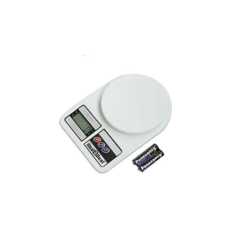 Stealodeal 5kg White Electronic Kitchen Weighing Scale, SF-400 5kg-AA