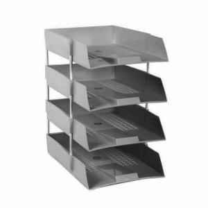 Omega Assorted 4 Tier Office Tray with Riser, 1718PP