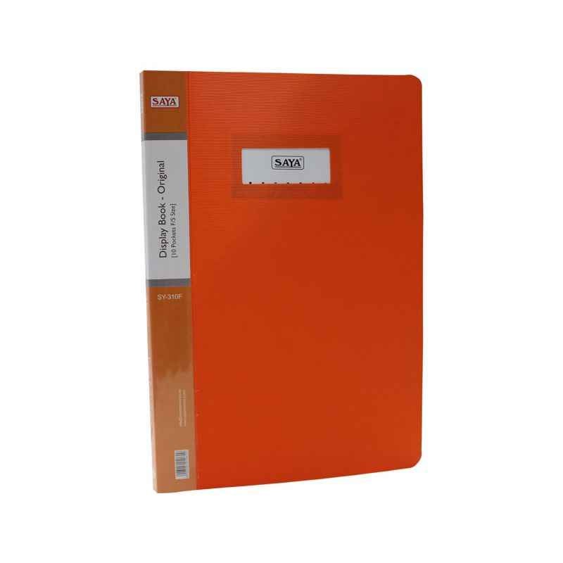 Saya U Orange Display Book 10 Pockets F/C, Dimensions: 240 x 10 x 355 mm (Pack of 2)