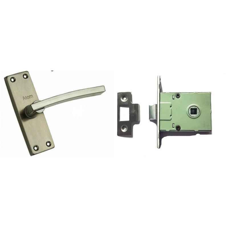 Atom G-5 Stainless Steel Stain Finish Universal Baby Latch Set