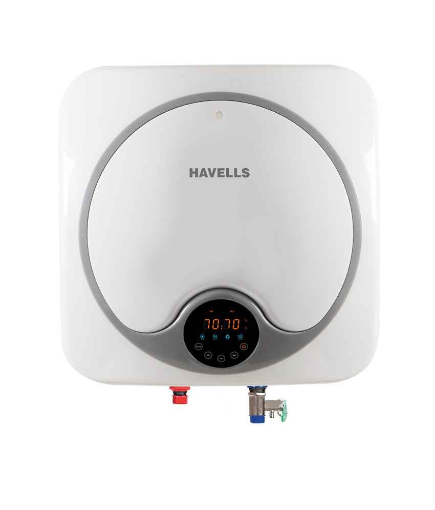 Buy Havells 15 Litre SWH SP White u0026 Grey Quatro Digital Storage Water Heater,  GHWEQDTWG015 Online At Best Price On Moglix