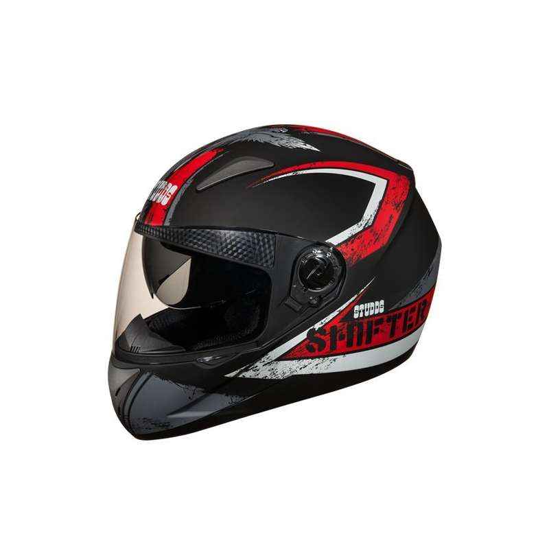 Studds Shifter D1 Motorsports Red Full Face Helmet, Size (Large, 580 mm)