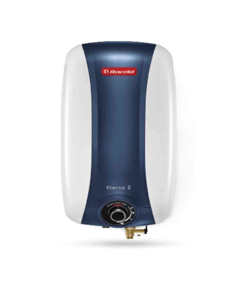 Buy Racold 10 Litre Eterno 2 Series White u0026 Blue Vertical Water Geyser  Online At Best Price On Moglix