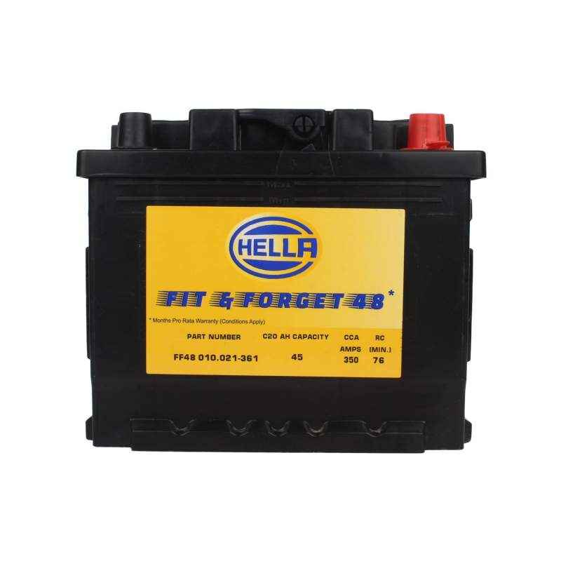 Hella FF48 12V 45Ah Car Battery, DIN45