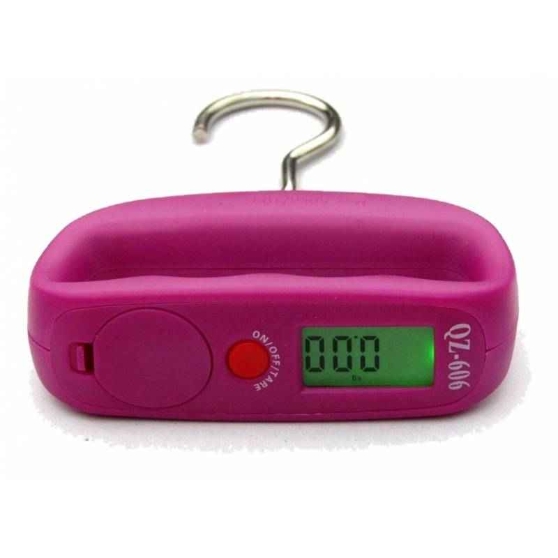 Weightrolux 50 Kg Purple Portable Hanging Digital Luggage Kitchen Weighing Scale, QZ-606