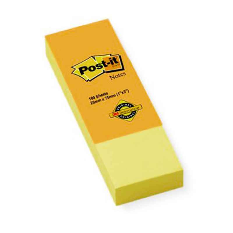 3M Post-it 3 Inch Yellow Notes, IE810100636 (Pack of 5)
