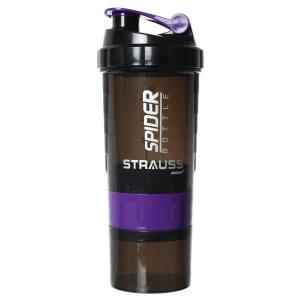 Strauss Acrylic Plastic Purple Spider Shaker Bottle, Capacity: 500 ml