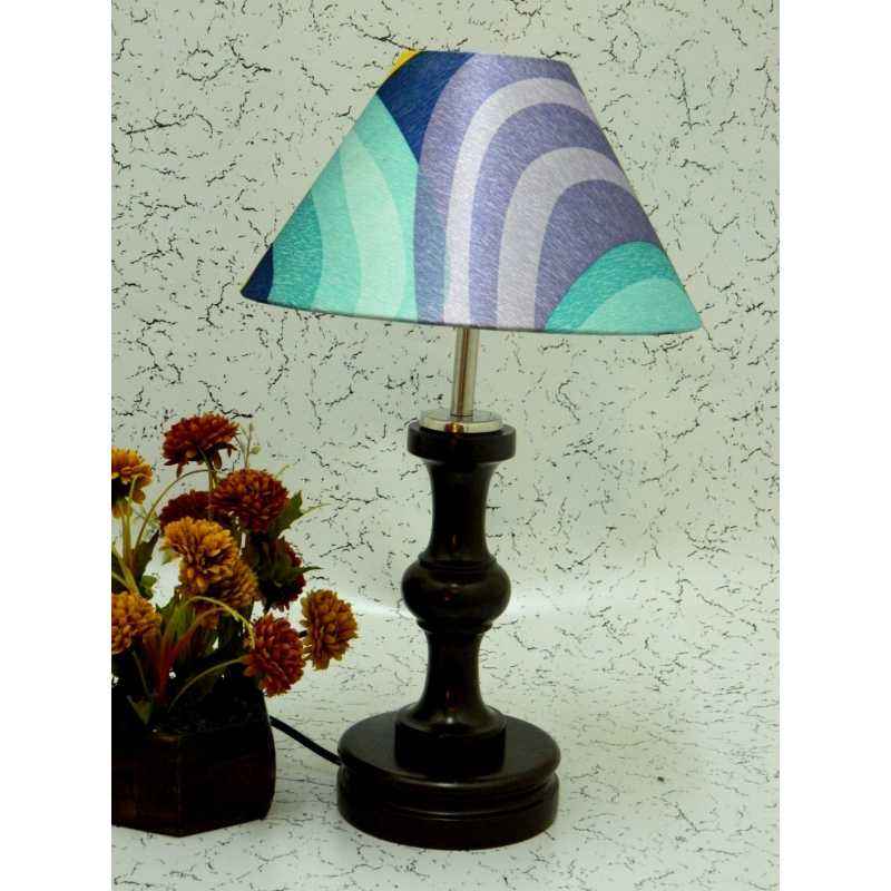 Tucasa Fabulous Wooden Table Lamp with Multi Shade, LG-1053