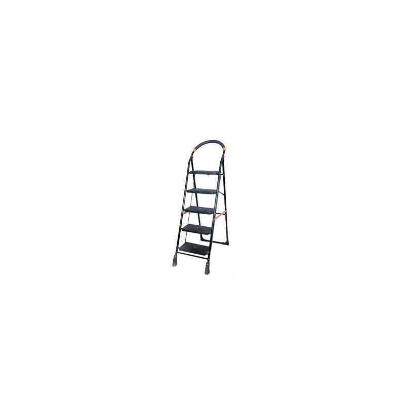 Bellstone 6 Step Black Home Ladder, Step Length: 9 Inch