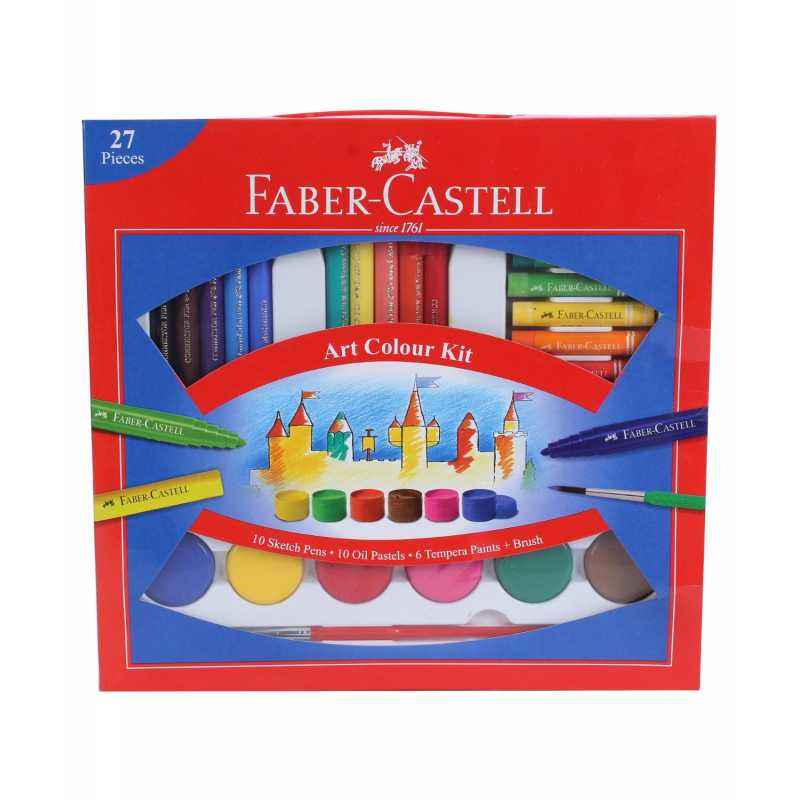Faber-Castell 27 Pieces Art Colour Kit, 1410528