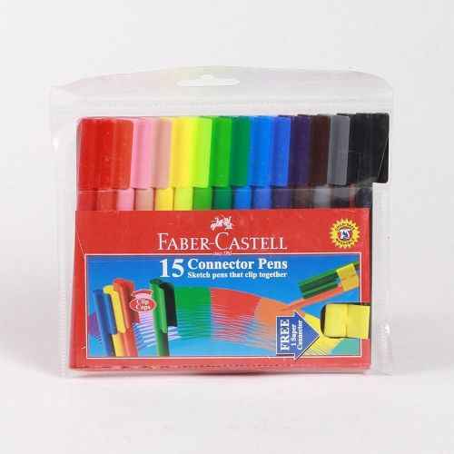 Buy Faber-Castell 15 Shades Connector Pens Set, 153016 Online At Best Price  On Moglix