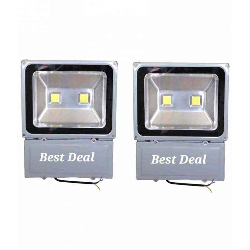 Best Deal 100W Warm White LED Flood Light, BD-060 (Pack of 2)