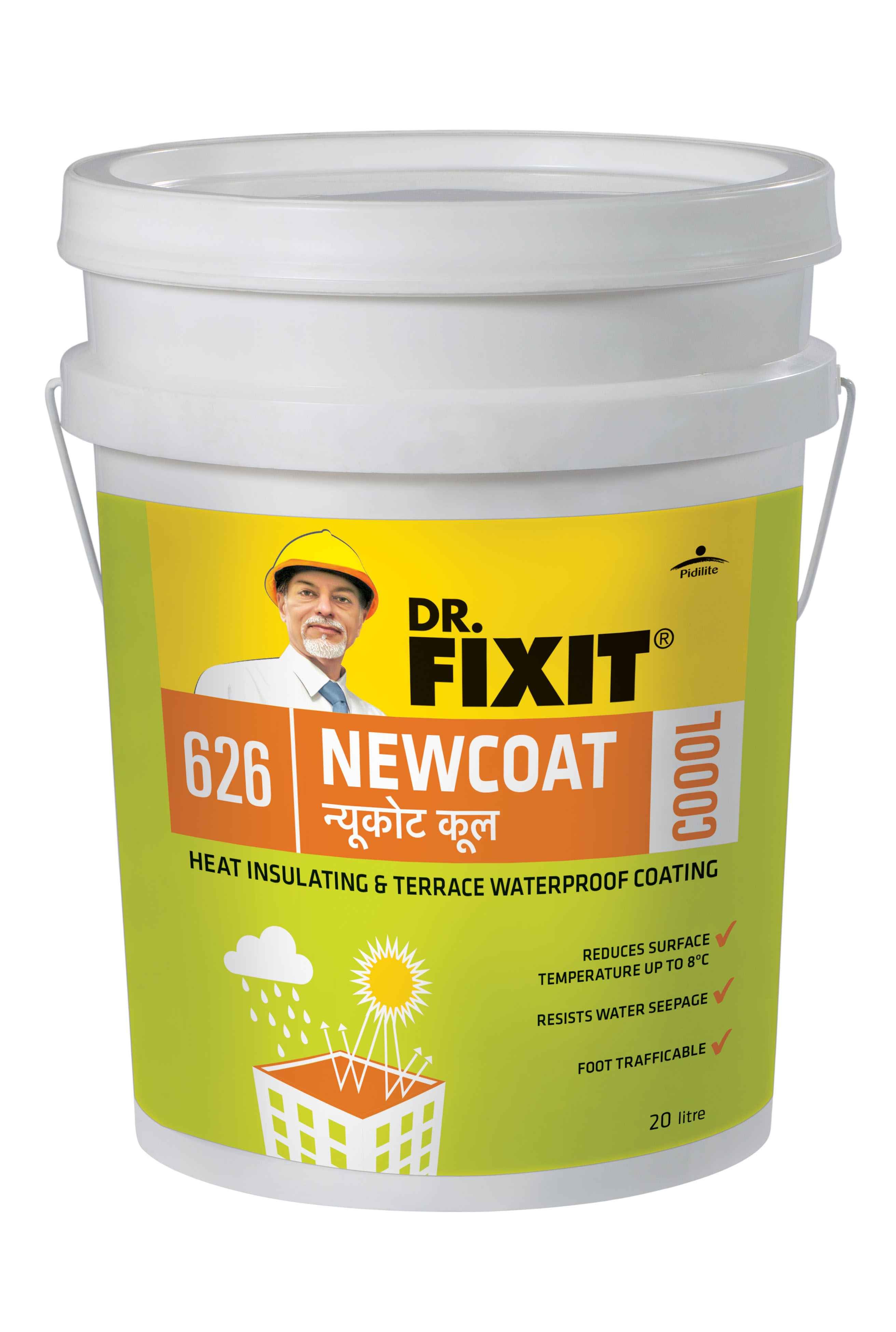 Buy Dr. Fixit 4 Litre New Coat Cool, 626 Online At Best Price On