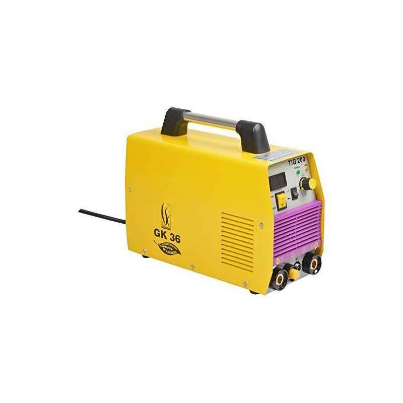 GK 36 TIG200 Single Phase Yellow Welding Machine with Accessories