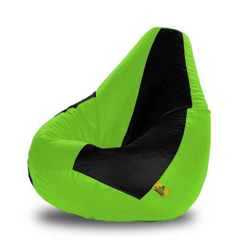 Dolphin DOLBXL-12 Black & F-Green Bean Bag Cover without Beans, Size: XL