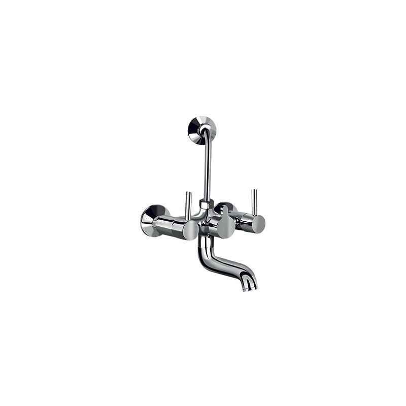 Kerovit Nucleus Quarter Turn Wall Mixer 2 In 1 With Wall Flange, 111019-CP
