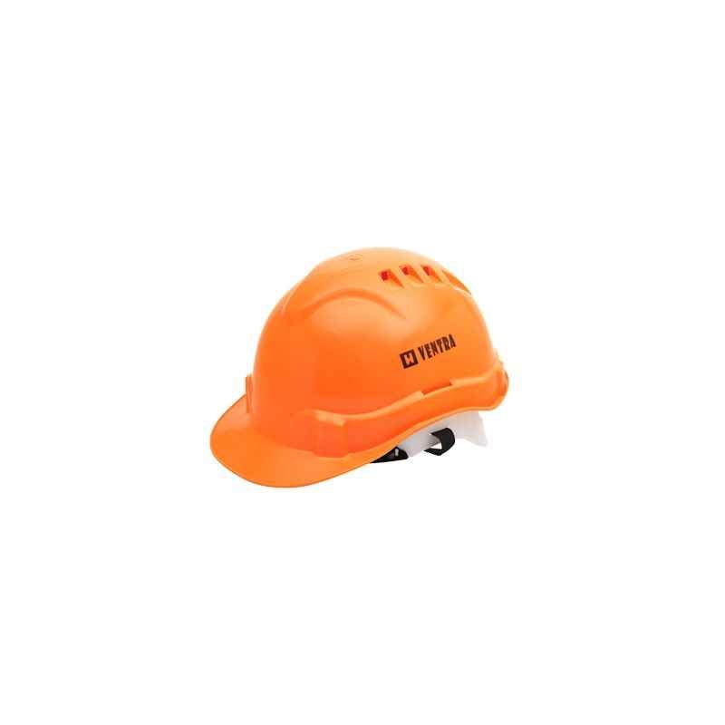 Heapro Orange Ratchet Type Safety Helmet, VR-0011 (Pack of 10)
