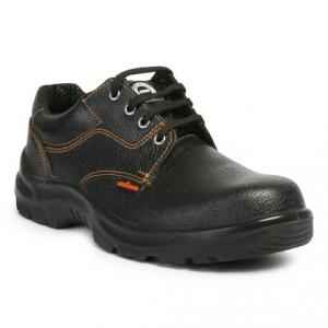 Acme Atom Leather Steel Toe Black Safety Shoes, Size: 5