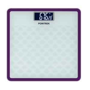 Pointrek POI-127 Square Brown Electronic Digital LCD Personal Body Fitness Weighing Scale