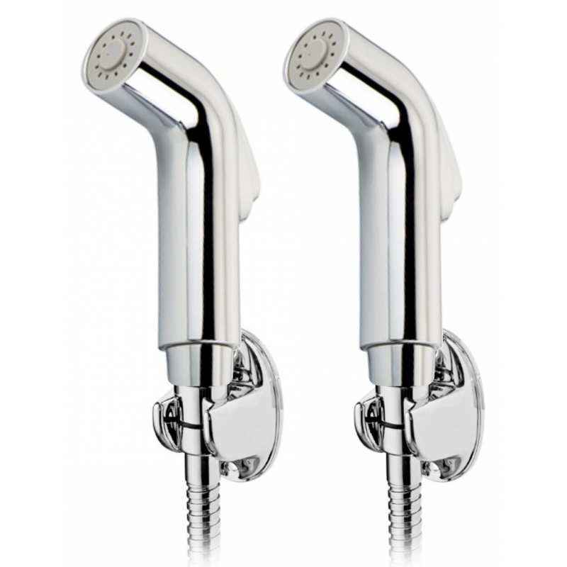 Snowbell Drizzle Flora Health Faucet with 1m Flexible Tube & Wall Hook (Pack of 2)