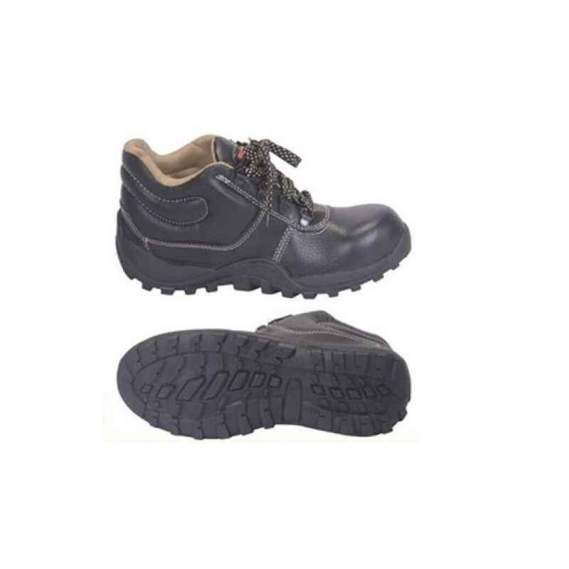 NSS 711B Plain Toe High Ankle Safety Shoes, Size: 10