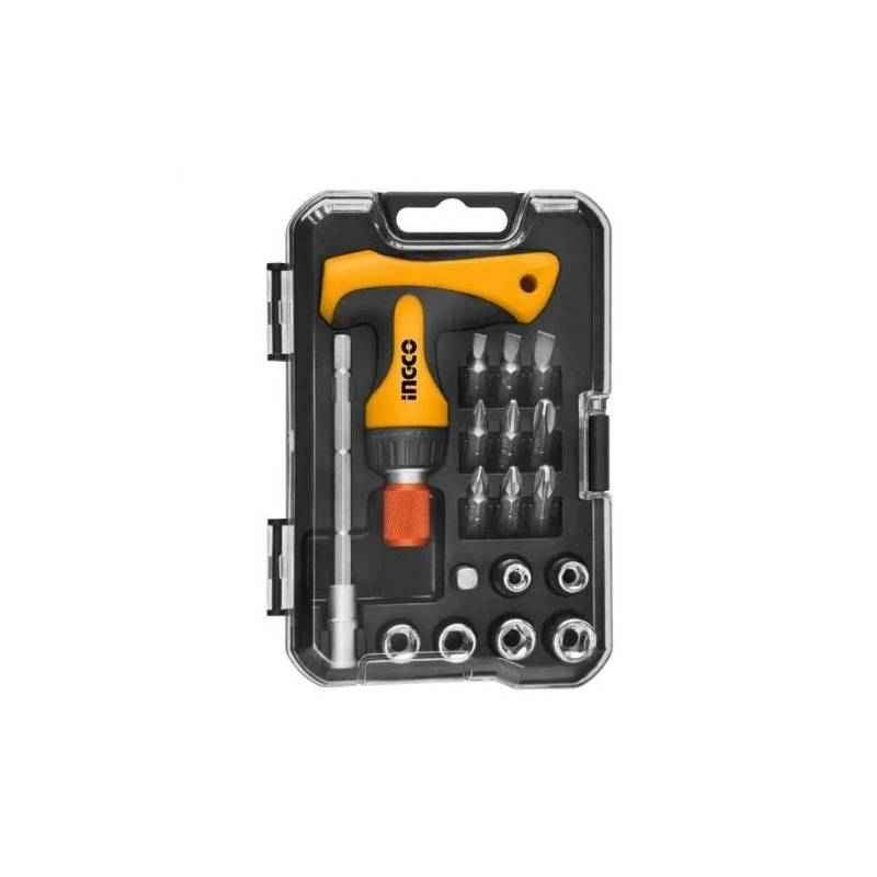 Ingco 18 Pieces T-Handle Wrench Screw Driver Set, HKSDB0181