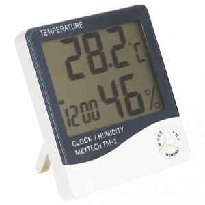 Mextech TM-1 Thermo Hygro Digital Humidity Temperature Time Meter