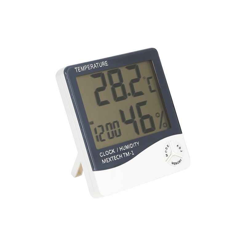 Buy Mextech TM-1 Thermo Hygro Digital Humidity Temperature Time Meter  Online At Price ₹393