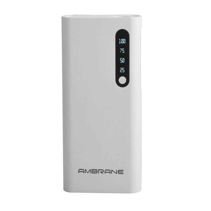 Ambrane 8000mAh White Power Bank, P-888