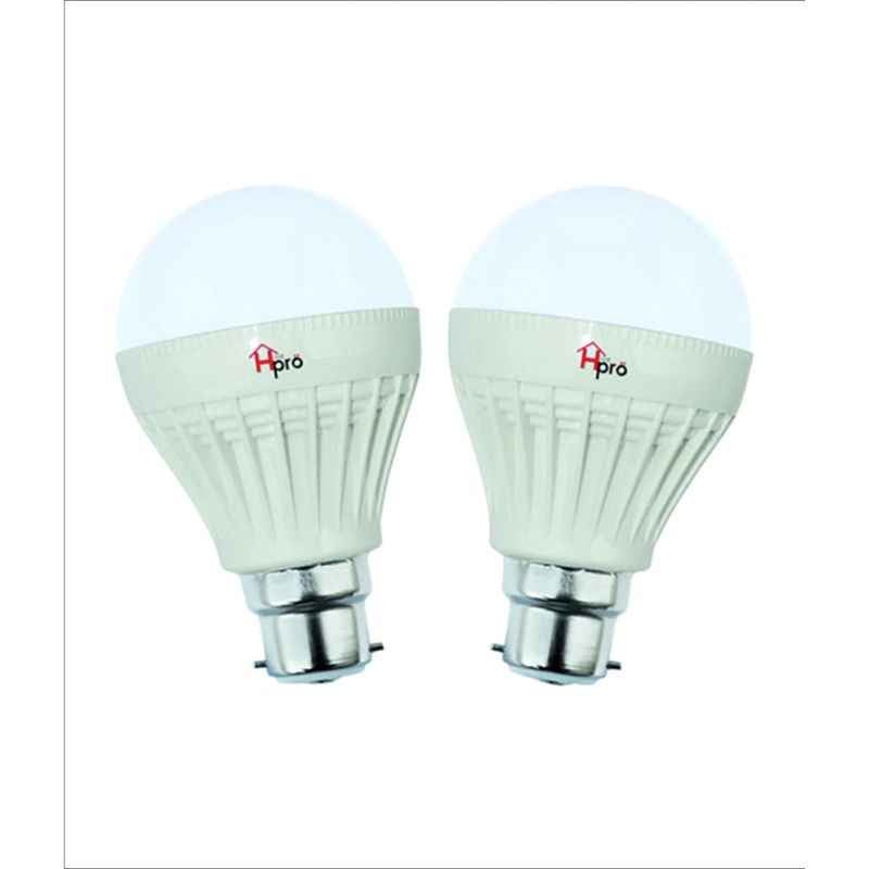 Homepro 9W B22 White LED Bulbs (Pack of 2)