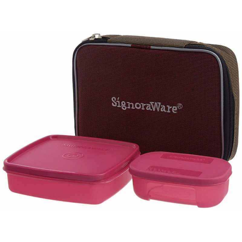 Signoraware Blue Family Pack Lunch with Bag, 504