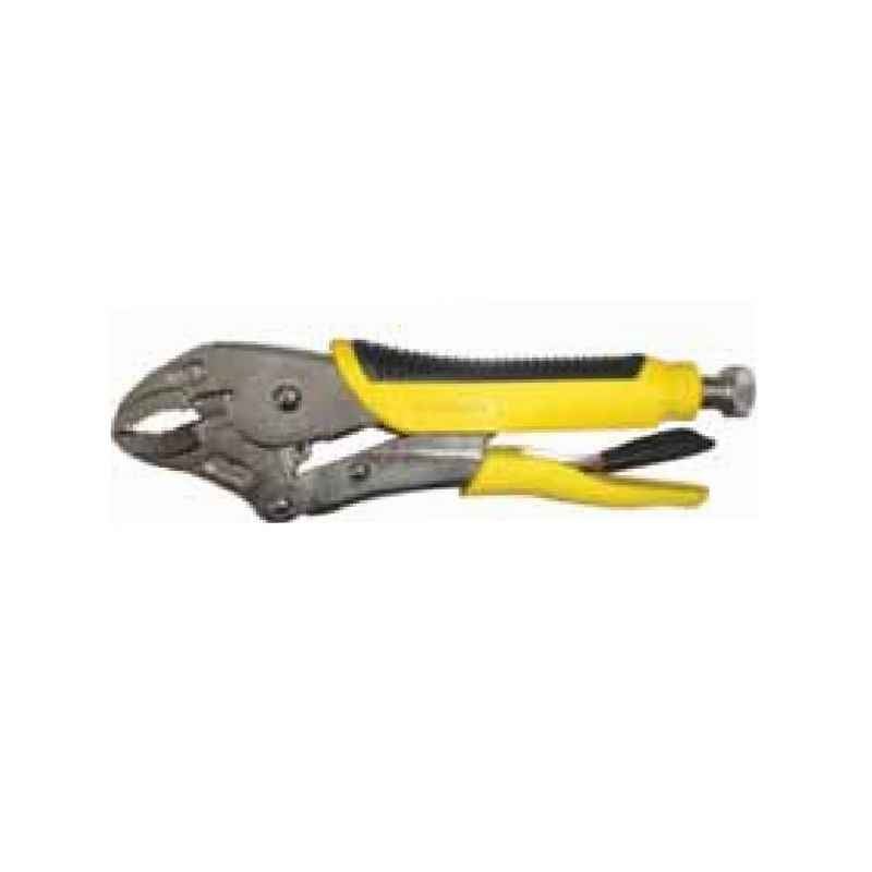 Stanley 10 Inch Curved Lock Plier with Bi-Matte Handle, 84-369-1-23