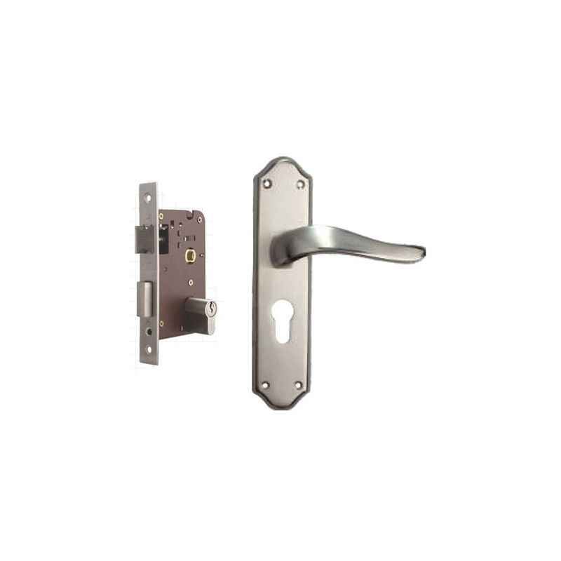 Plaza Marvel Stainless Steel Finish Handle with 200mm Pin Cylinder Mortice Lock & 3 Keys