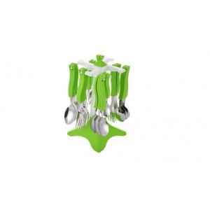 SM Green Swastk Cutlery Set
