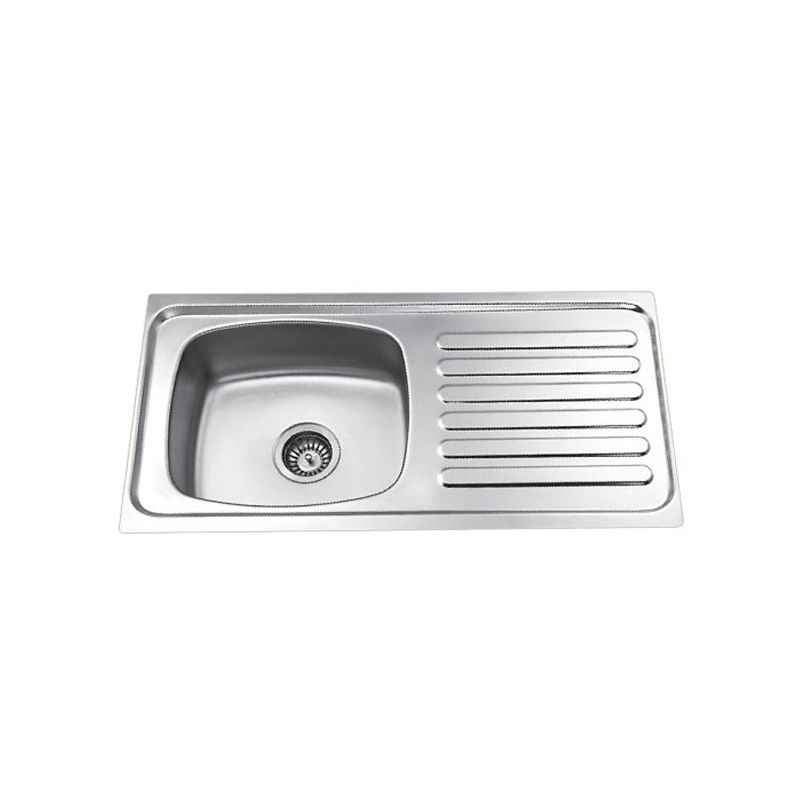 Jayna Jupiter SBSD 02 (RR) Glossy Sink With Drain Board, Size: 37 x 18 in
