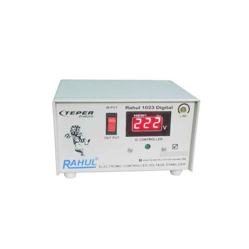 Rahul 1023-A Digital 600VA 2A 140-280V 3 Step Automatic Voltage Stabilizer for 90-185L Refrigerator