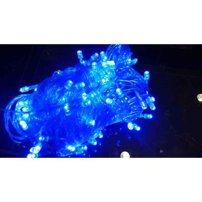Blackberry Overseas 15m Blue Decorative LED Light with Black Wire