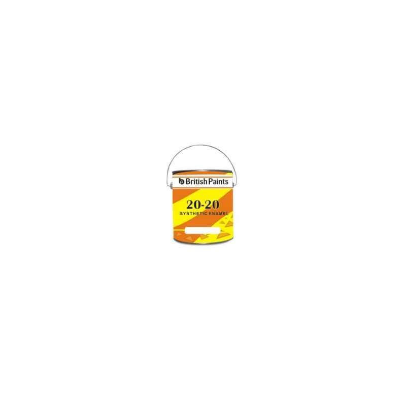 British Paints 1 Litre White 20-20 Synthetic Enamel, GR-I