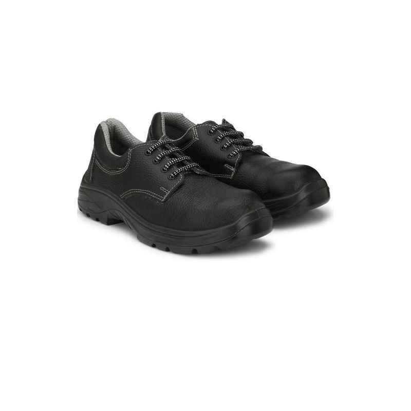 Ramer Bolt Steel Toe Black Work Safety Shoes, Size: 10