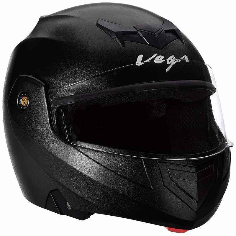 Vega Crux Black Flip up Helmet, Size (Large, 600 mm)