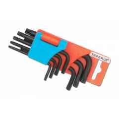 Taparia 9 Pcs Short Series Torx Keys Set in Hanger Packing, KTH 9S