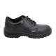 Indcare Jumbo Leather Black Steel Toe Work Safety Shoes, Size: 7