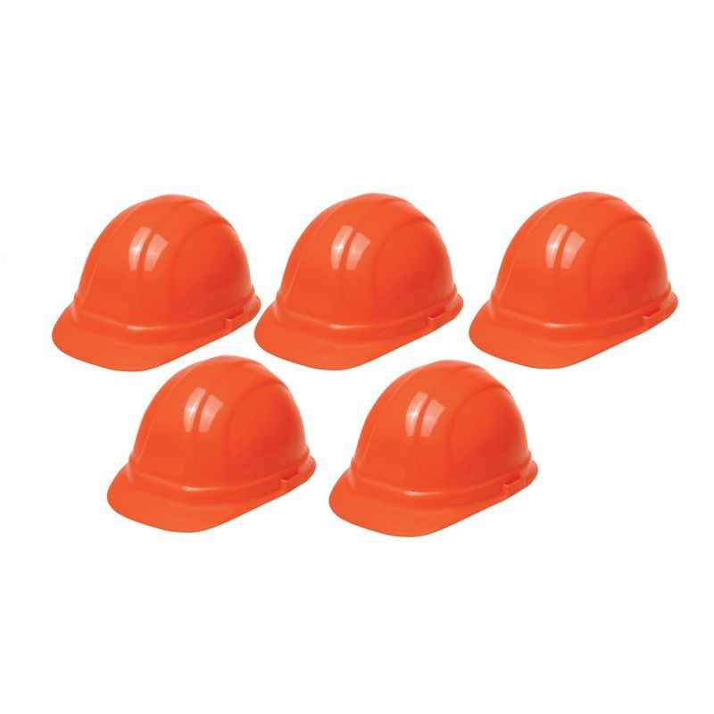 Asian Loto Nape Strap Orange Safety Helmets, ALC-SHNS-O (Pack of 5)