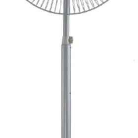 Bajaj Supreme Plus 1440rpm Grey Air Circulator Pedestal Fan, Sweep: 750 mm
