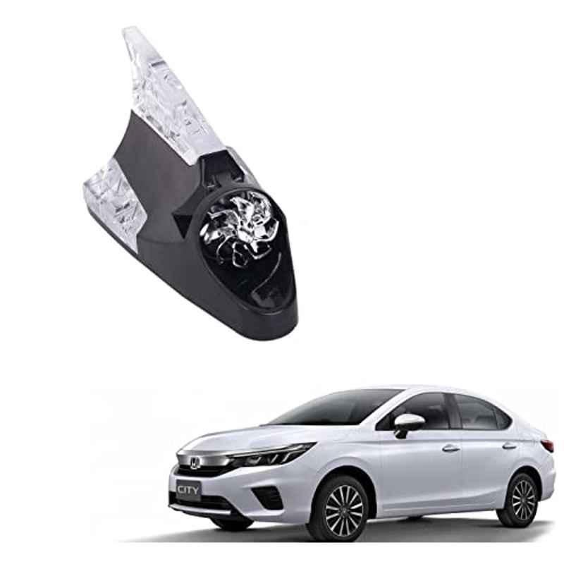Kozdiko Black Auto Wind Power LED Light Shark Fin Car Antenna for Honda New City D-tec 2020